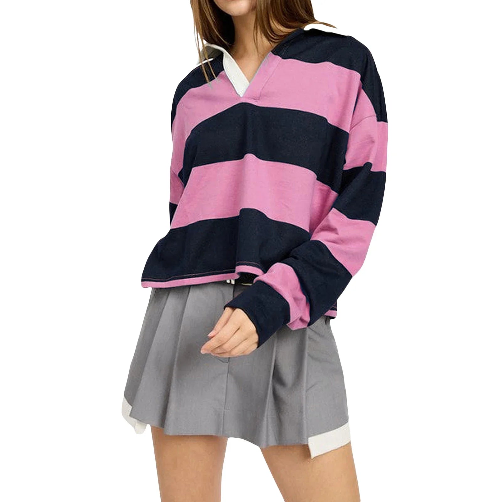 Women's Autumn Winter Loose Gothic Pullover Tops Long Sleeve