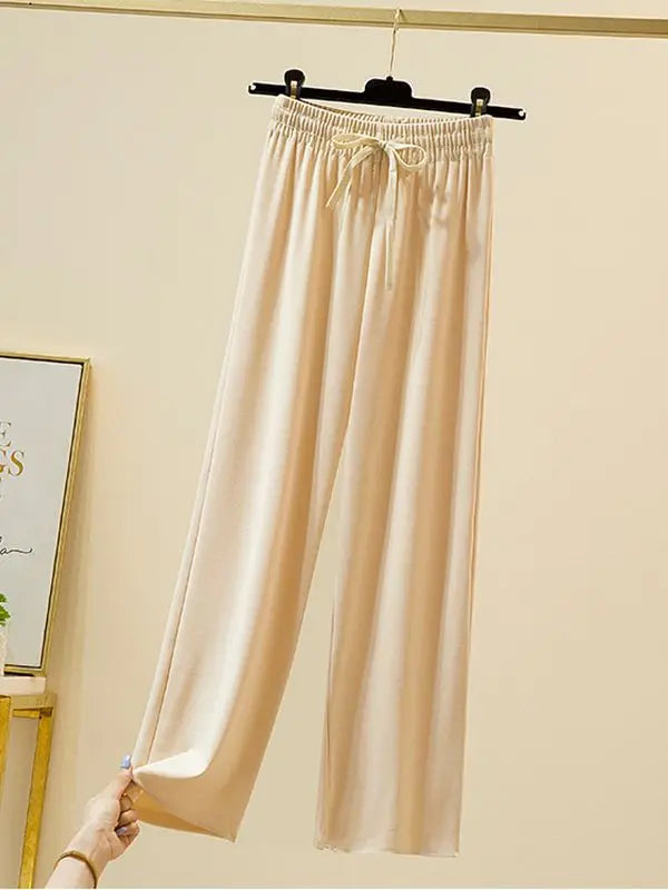 Women's Loose Ice Silk Summer Pants