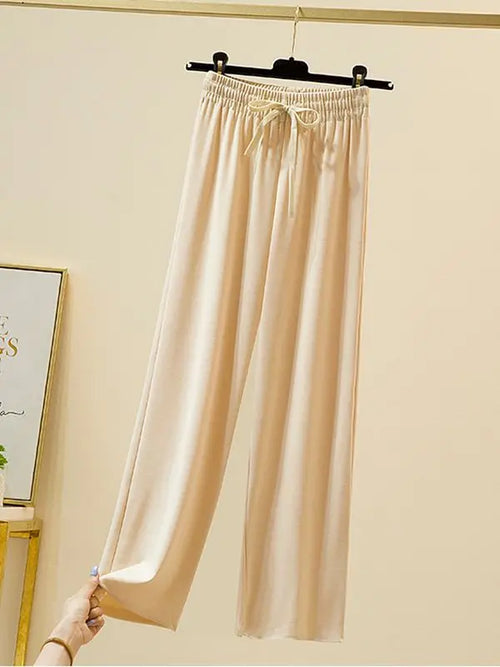 Women's Loose Ice Silk Summer Pants