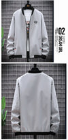 Casual Long Sleeve Baseball Collar Bomber Jacket, Chic And Trendy Regular Fit Windbreaker