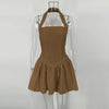 Halter Mini Dress: