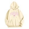 Printed Letter Crew Neck Sweatshirt Fresh Love Hooded Pullover