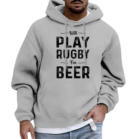 2024 Football Fans Vintage Rugby Pullover Hoodie American Men's Sports Gift