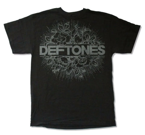 Deftones Skull Graphic T shirts Black Short Sleeve Cotton Tops O-neck Oversized Loose Harajuku