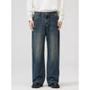 Men's Jeans Autumn and Winter Baggy Causal Black Straight wide