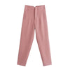 Pencil Women Pants High Waist Seam Detail