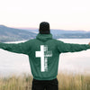 Jesus Cross Christian Back Print Hoodie