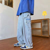 Men's Wide-Leg Jeans Star Print Cowboy Pants 2024
