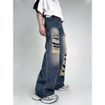 Y2K Tassel Punk Jeans: Wide-leg, Trendy Trousers on America's High Streets