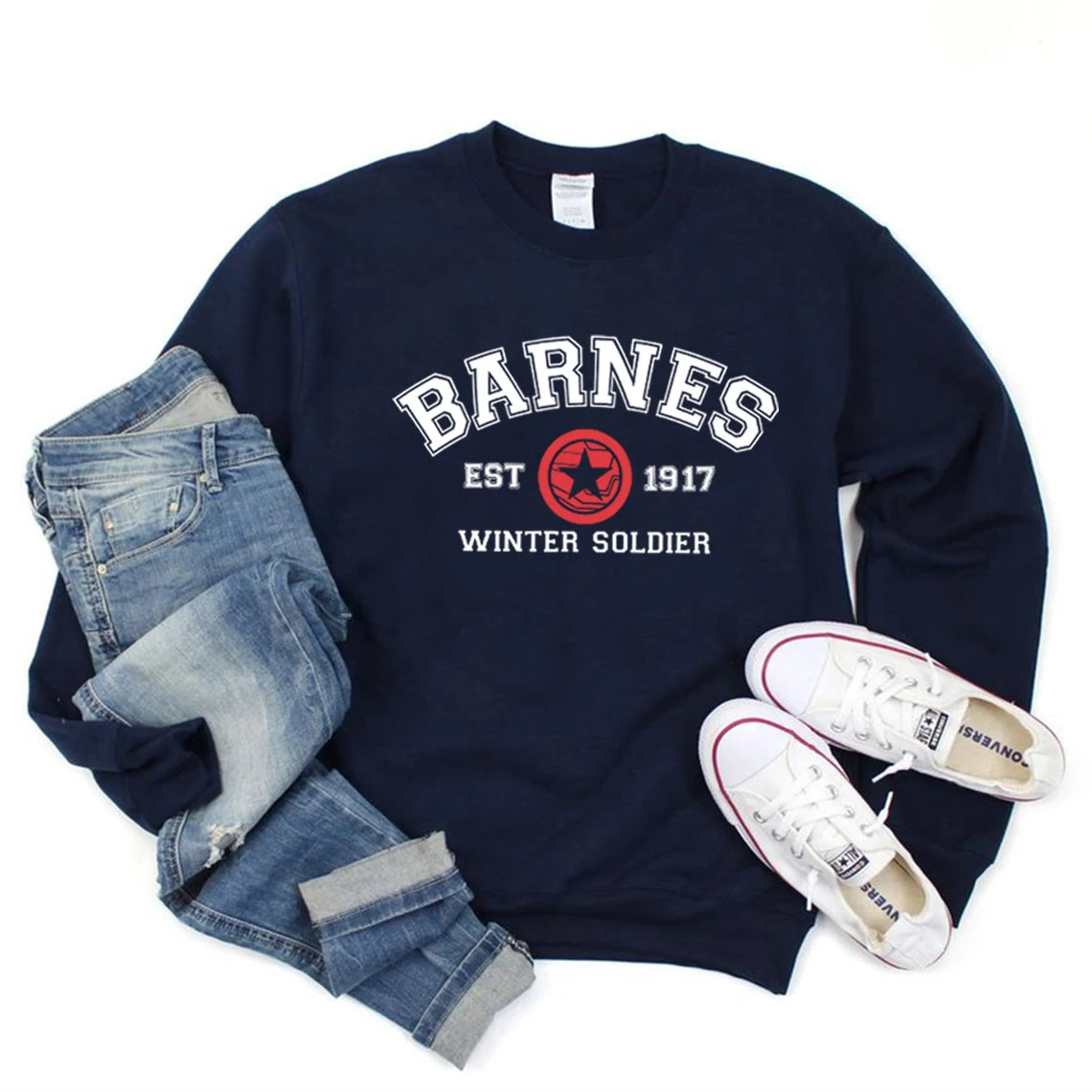 Barnes 1917 Sweatshirt Bucky Barnes Winter Soldier Avengers