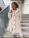 Wool Coat Women Winter Fashion Popular Fur Long Sleeve