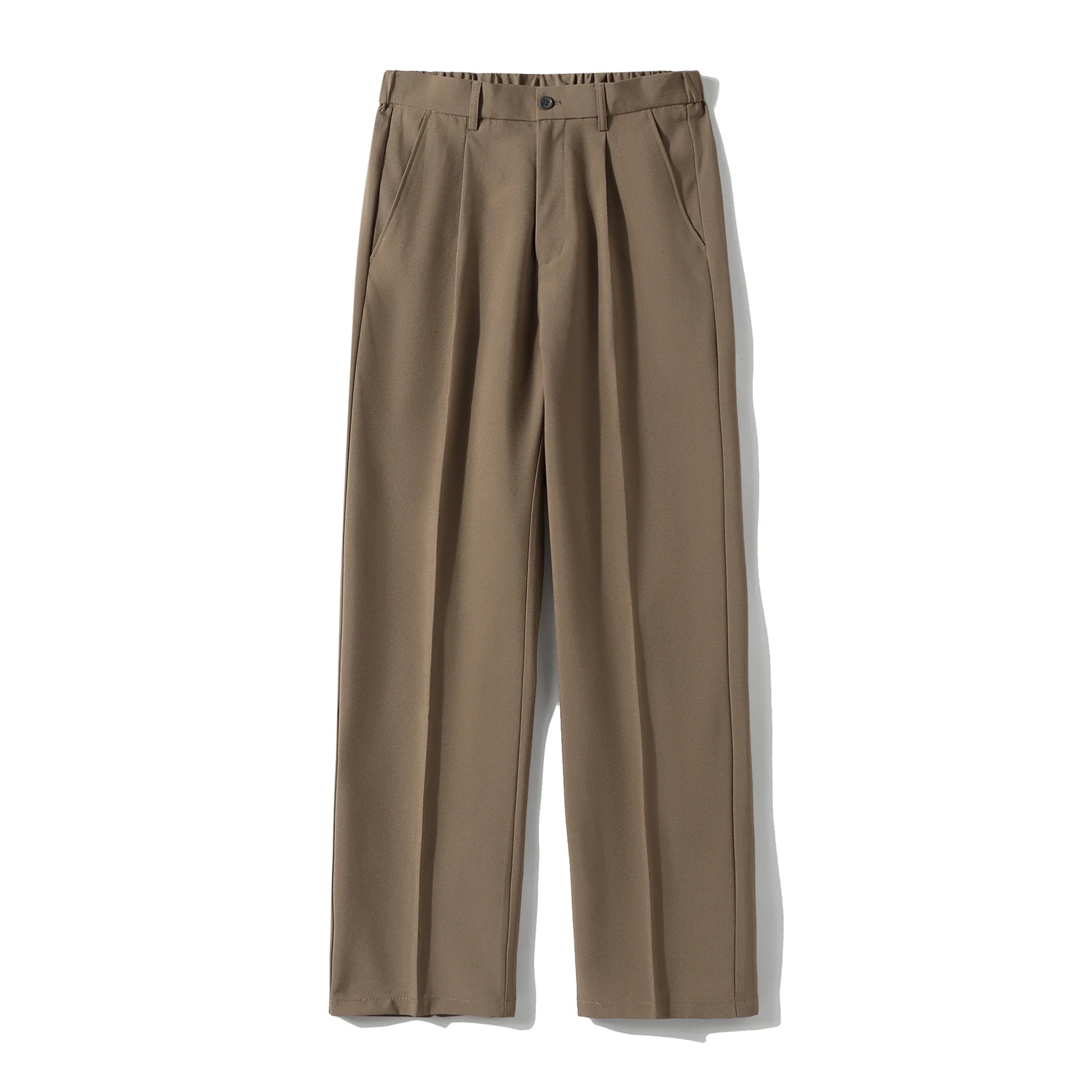 Lightweight Chino Pants Korean Fashion Pleated Trousers