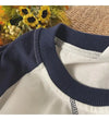Retro mens long T Shirt Raglan Shoulder loose top Oversize Hip Hop Y2K