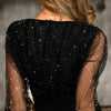 Female Black Retro Elegant Party Culb Dress