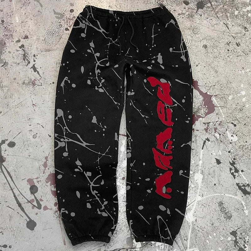 Y2K Punk Streetwear Pants – Hip-Hop Drawstring Trousers Women