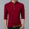 Casual Polo Long Sleeve T-shirt Summer Comfortable and Breathable