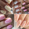 7ML Pink Glitter Quick Extension Gel Nail Polish Gold Foils