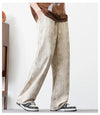Men's slacks in summer printed loose wide-leg pants wide-legged sports