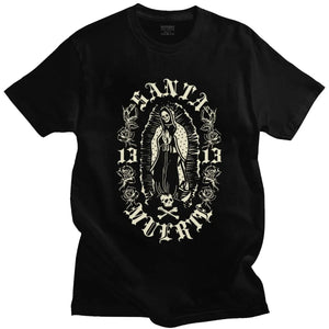 Classic Gothic Santa Muerte 13 Lady of Holy Death Shirt