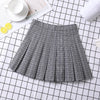 Women's A-Line Plaid Pleated Skirt Chic Preppy Style