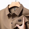 2024 Spring Men's Long Sleeved POLO Shirt Middle Youth