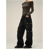 Black High Waist Wide Leg Jeans Women