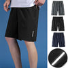 Solid Casual Swim Shorts Elastic Waistboard Quick Dry Beachwear
