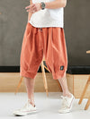 Plus Size Summer Harem Pants Men Short Joggers Style Calf-Length Casual