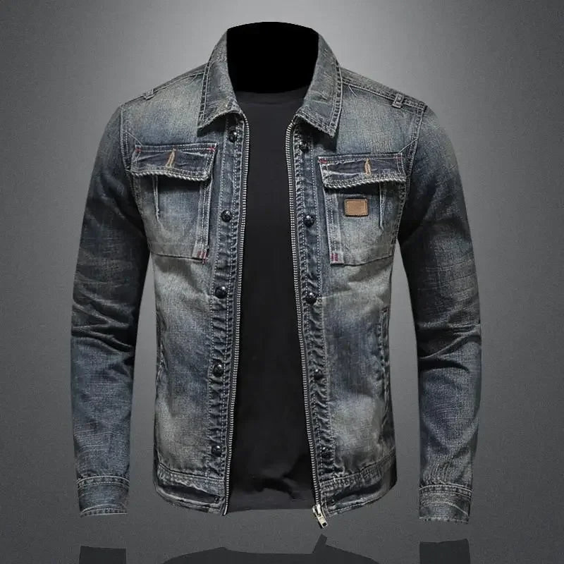 Mens Retro Classic Denim Jacket