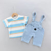 Summer Baby boys Clothes Sets toddlers Children's Denim Overalls + Short T-Shirt