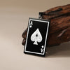 Punk Lucky Ace of Spades Keychain Stainless Steel Pendant