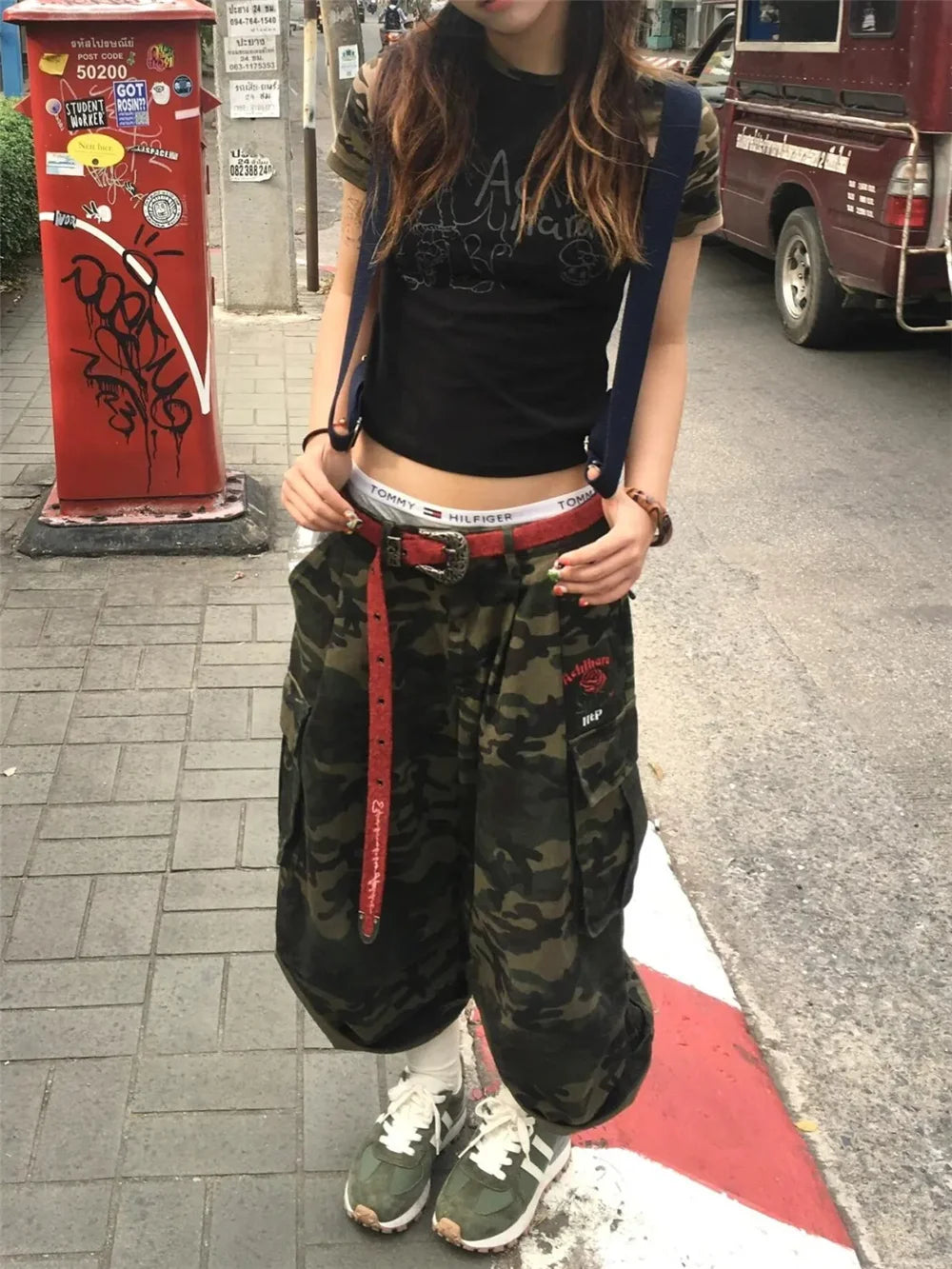 Punk Shorts Street Casual Summer Women Camouflage Harajuku Vintage