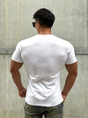 V neck Short Sleeve T Shirt Slim Fit Men cotton Casual Summer