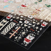 2024 5D Christmas Nail StickersSnowflake and Santa Designs