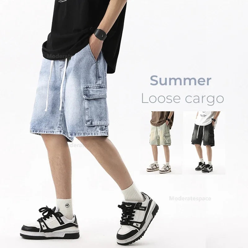 Retro Vibes: Loose Denim Shorts for Effortless Summer Style