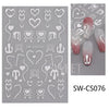 3d Bronzing Laser Cross Stars Y2k Nail Sticker Adhesive Manicure