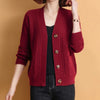 Autumn Winter V Neck Knitted Cardigan Women