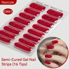 Gradient Auroras Semi Cured Gel Nail Strips Sparkly Shinning DIY Gel Polish