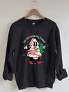 Out Here Lookin Like A Snack Christmas Retro Sweatshirt