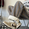 Stripe Plaid Trousers Straight Autumn Winter