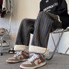 Stripe Plaid Trousers Straight Autumn Winter