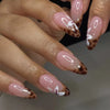 Neutral Floral and Leopard Nails