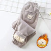 Kids Warm Pants Autumn Winter Girls Thicken Trousers