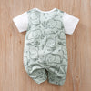 Summer Boys And Girls Cute Cartoon Strap Elephant Print Cotton Comfortable