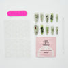Fall Nails Bamboo Poetry Painting Press-on Nails Reusable Full Cover