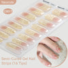 Gradient Auroras Semi Cured Gel Nail Strips Sparkly Shinning DIY Gel Polish