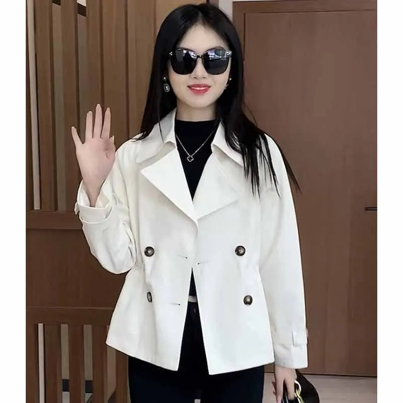 2024 Women Thin Short Windbreaker Fit Windbreaker Coat