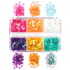 Red Valentines Day Nail Glitter Love Heart Sequins Powder For Art