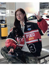 Baseball Hip Hop Clothing Y2k Jacket Retro
