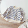 2025 Autumn Striped Boys Fashion Sweatshirts Kids